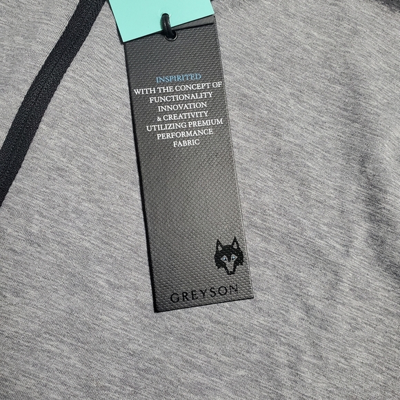 Men's Greyson Golf Pullover Guide Sport 1/4 Zip Light Heather Grey Size M NWT - Picture 4 of 11
